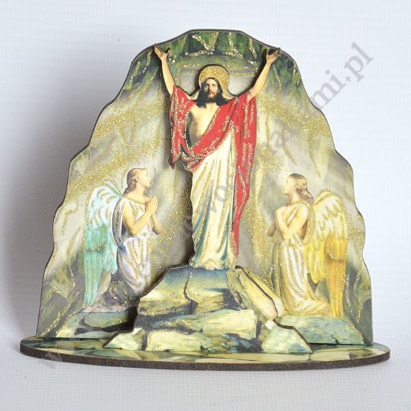 GROTA JEZUSA ZMARTWYCHWSTAŁEGO - statuetka 12.3 x 11 cm - 74739