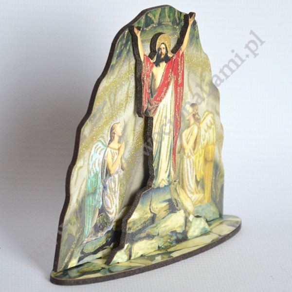 GROTA JEZUSA ZMARTWYCHWSTAŁEGO - statuetka 12.3 x 11 cm - 74739