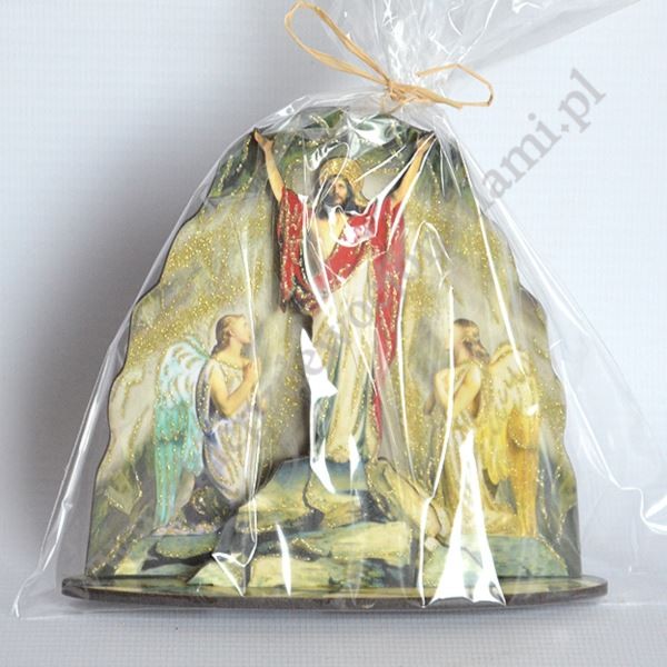 GROTA JEZUSA ZMARTWYCHWSTAŁEGO - statuetka 12.3 x 11 cm - 74739