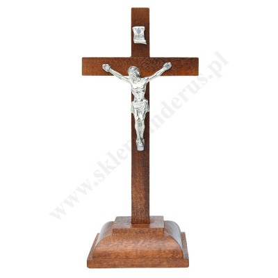 KRZYŻ STOJĄCY DREWNIANY - wys. 17 cm - 66301