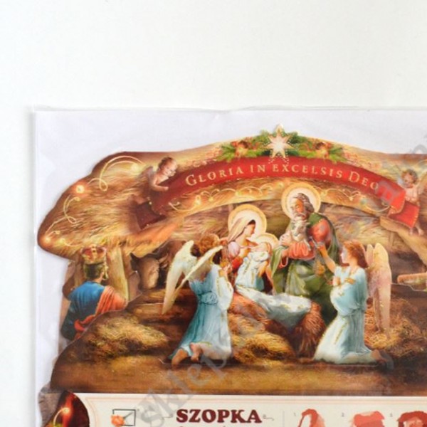 SZOPKA TRÓJWYMIAROWA Z ŻYCZENIAMI I KOPERTĄ - mix wzorów - 73331
