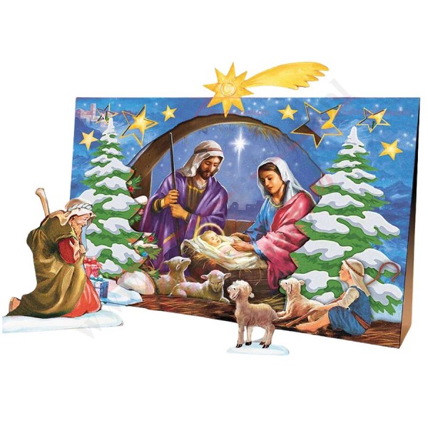 SZOPKA BETLEJEMSKA - wyklejanka na adwent - KPL.10 szt - 30365 SZOPKA BETLEJEMSKA - wyklejanka na adwent - KPL.10 szt - 30365
