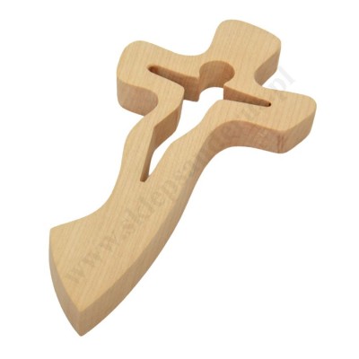 KRZYŻ DREWNIANY - wys. 19.7 cm - 56393