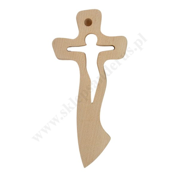 KRZYŻ DREWNIANY - wys. 19.7 cm - 56393