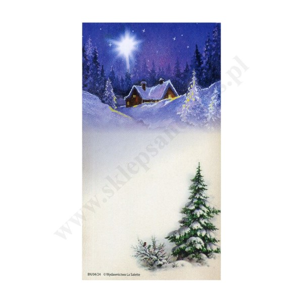 OBRAZEK KOLĘDOWY - format 7 x 13 cm - bez tekstu - paczka 100 szt. - 87905 OBRAZEK KOLĘDOWY - format 7 x 13 cm - bez tekstu - paczka 100 szt. - 87905