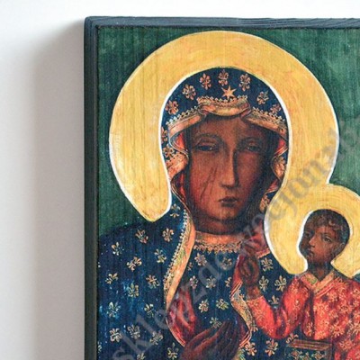 MATKA BOŻA CZĘSTOCHOWSKA - ikona 14.9 x 21.3 cm - 5754