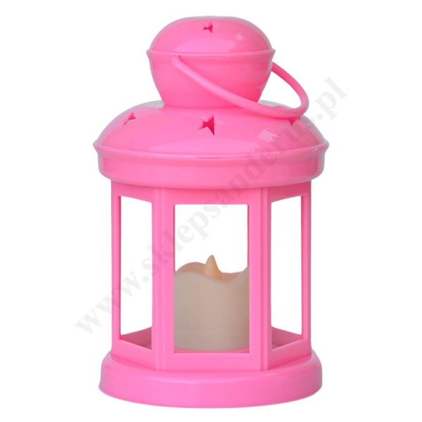 LAMPION RORATNI-ADWENTOWY RÓŻOWY - 82364
