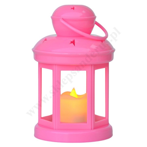LAMPION RORATNI-ADWENTOWY RÓŻOWY - 82364