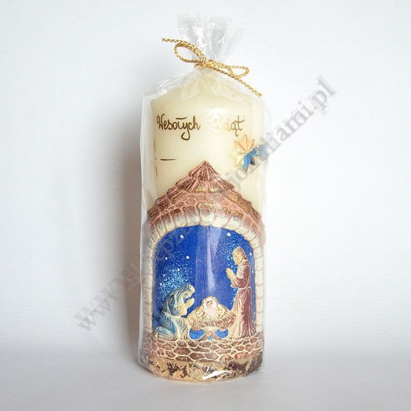 ŚWIECA BOŻE NARODZENIE - wys. 19 cm - 51324