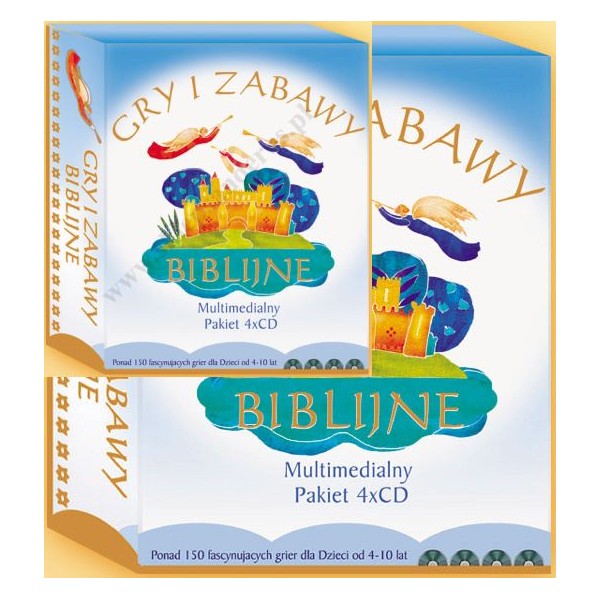 GRY I ZABAWY BIBLIJNE - PAKIET MULTIMEDIALNY 4 CD - 9412