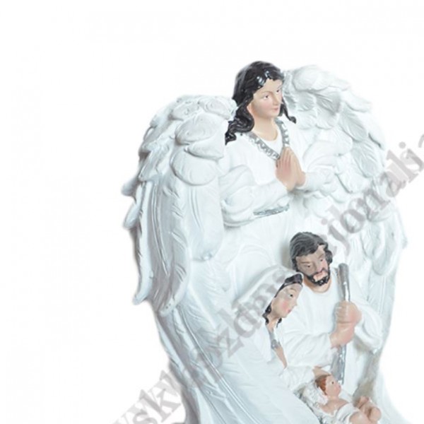 SZOPKA - ANIOŁ I ŚWIĘTA RODZINA - wys. 20 cm - 83049