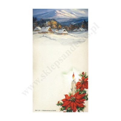 OBRAZEK KOLĘDOWY - format 7 x 13 cm - bez tekstu - paczka 100 szt. - 87923