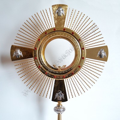 MONSTRANCJA NA DUŻĄ HOSTIĘ - wys.77 cm - 3745