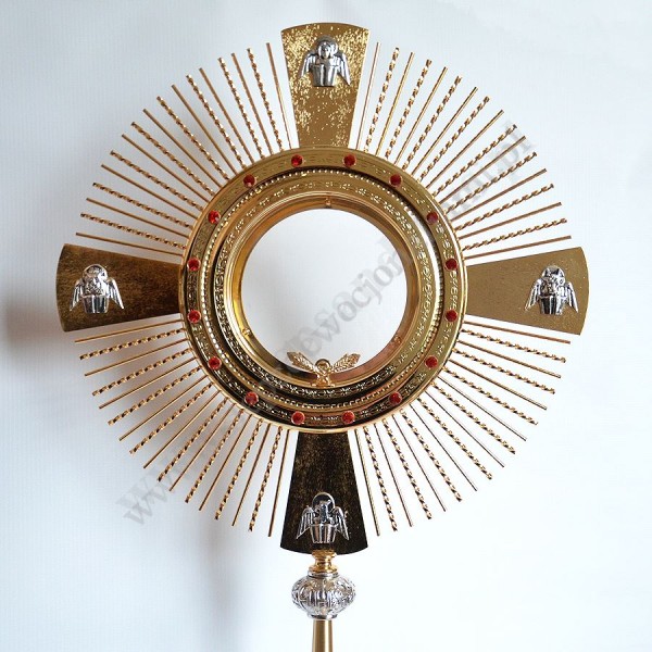 MONSTRANCJA NA DUŻĄ HOSTIĘ - wys.77 cm - 3745