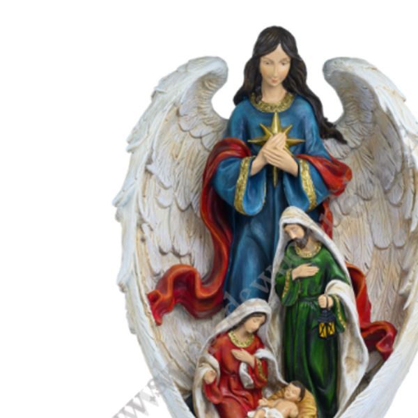 ŚWIĘTA RODZINA I ANIOŁ - wys. 45 cm - 50592