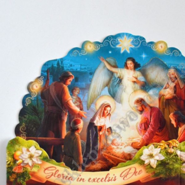 SZOPKA TRÓJWYMIAROWA Z ŻYCZENIAMI I KOPERTĄ - mix wzorów - B6SZ