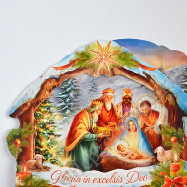 SZOPKA TRÓJWYMIAROWA Z ŻYCZENIAMI I KOPERTĄ - mix wzorów - B6SZ