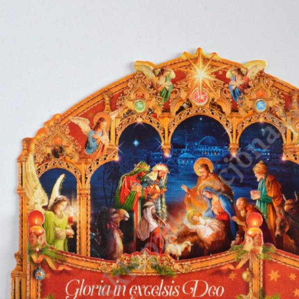 SZOPKA TRÓJWYMIAROWA Z ŻYCZENIAMI I KOPERTĄ - mix wzorów - B6SZ