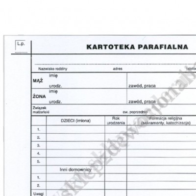 KARTOTEKA PARAFIALNA
