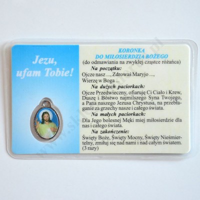 MEDALIK LAMINOWANY ŚWIĘTEGO KRZYSZTOFA - format 8.5 x 5.3 cm - 74275