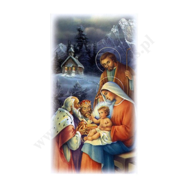 OBRAZEK KOLĘDOWY - format 7 x 13 cm - paczka 100 szt. - 73371