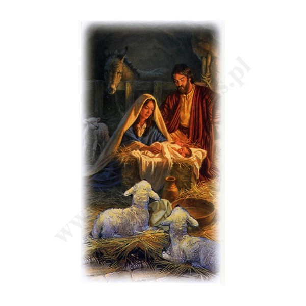 OBRAZEK KOLĘDOWY - format 7 x 13 cm - paczka 100 szt. - 4237