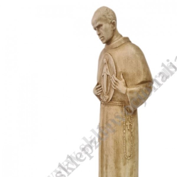 ŚW. MAKSYMILIAN KOLBE - figura drewniana wys. 60 cm - 87009