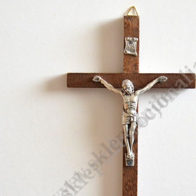 KRZYŻ DREWNIANY - wys.16 cm - 6757