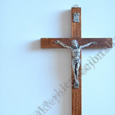 KRZYŻ DREWNIANY - wys.27 cm - 8436