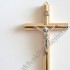 KRZYŻ DREWNIANY Z WSTAWKĄ METALOWĄ - wys.20 cm - 5064A