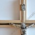 KRZYŻ DREWNIANY Z WSTAWKĄ METALOWĄ - wys.27 cm