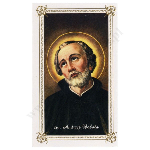 ŚW. ANDRZEJ BOBOLA - obrazek 6.5 x 11 cm - paczka 100 szt. - 30324