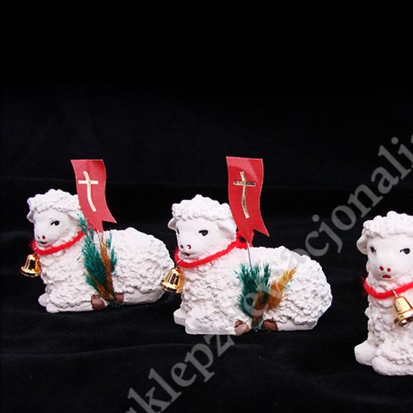 BARANEK WIELKANOCNY LEŻĄCY - wys. 6 cm - BL02