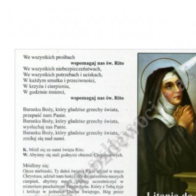 LITANIA DO ŚW.RITY