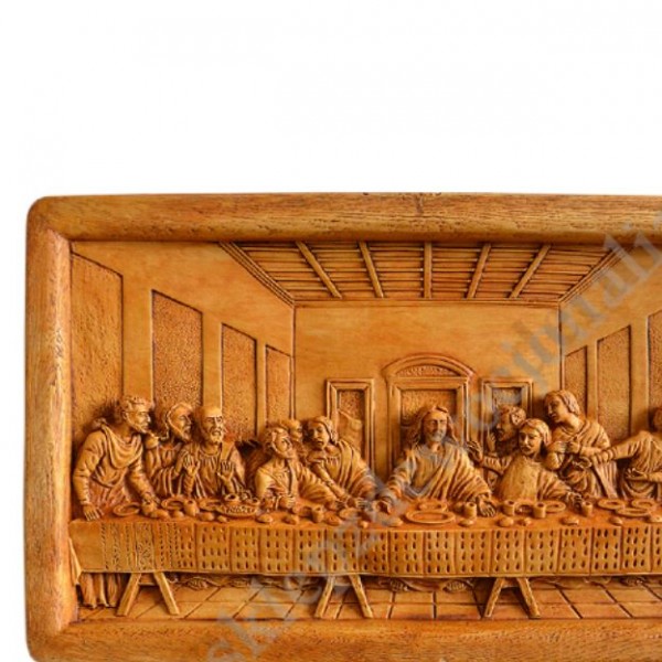 OSTATNIA WIECZERZA - płaskorzeźba 39.7 x 22.6 cm - 5972