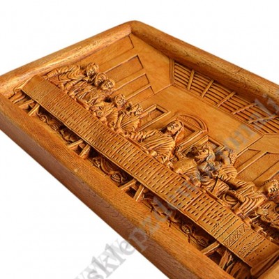 OSTATNIA WIECZERZA - płaskorzeźba 39.7 x 22.6 cm - 5972