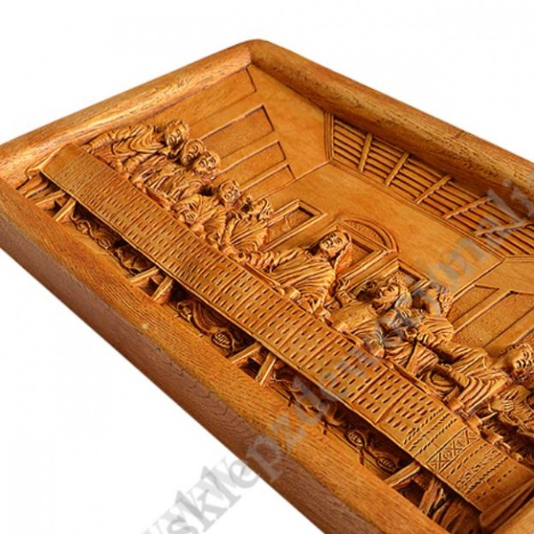 OSTATNIA WIECZERZA - płaskorzeźba 39.7 x 22.6 cm - 5972