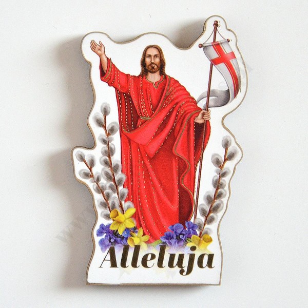 PAN JEZUS ZMARTWYCHWSTAŁY - magnes wys.7.7 cm - 72634