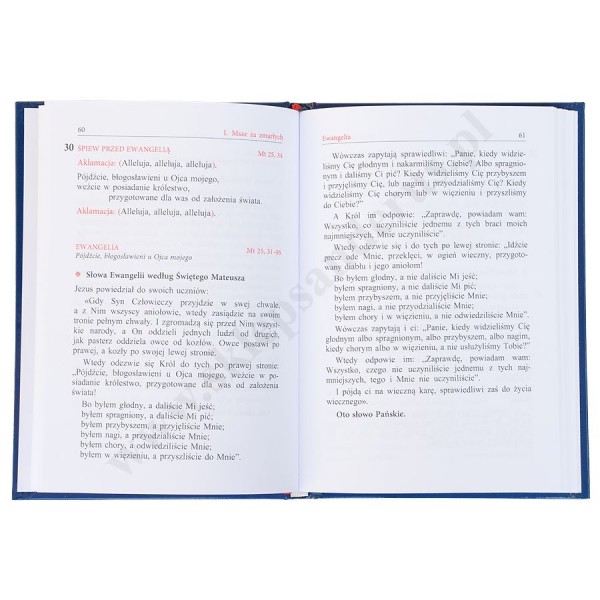 LEKCJONARZ MSZALNY - TOM 9 - MSZE ZA ZMARŁYCH - FORMAT A5