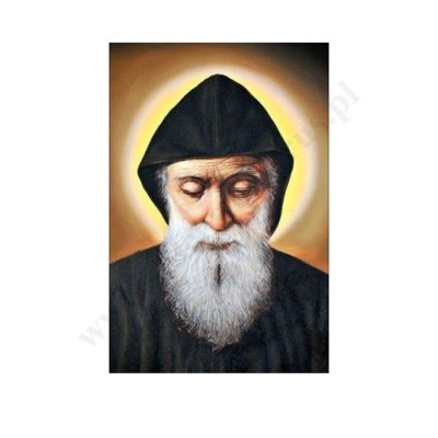 ŚWIĘTY CHARBEL - WYKLEJANKA 40 x 50 cm - DIAMENTOWA MOZAIKA - 63817