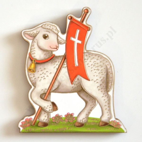 BARANEK WIELKANOCNY - magnes wys. 6.7 cm - 4886