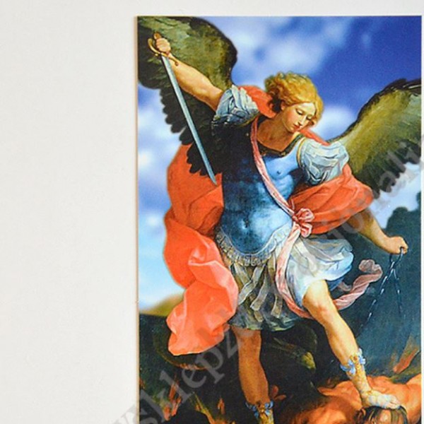 ŚW. MICHAŁ ARCHANIOŁ - obrazek 7 x 13 cm - paczka 100 szt. - 87822