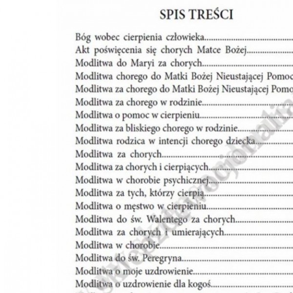 MODLITWY PEŁNE DUCHA - ZA CHORYCH I CIERPIĄCYCH