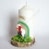 ŚWIECA OZDOBNA Z BARANKIEM - wys. 15 cm - 1228