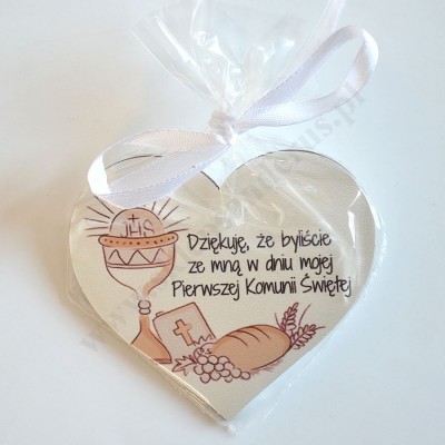 SERCE UPOMINKOWE - magnes 8.7 x 8 cm -  90448