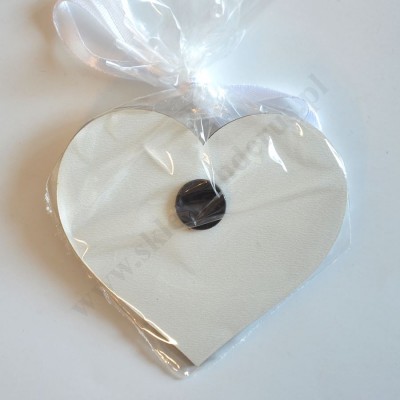SERCE UPOMINKOWE - magnes 8.7 x 8 cm -  90448