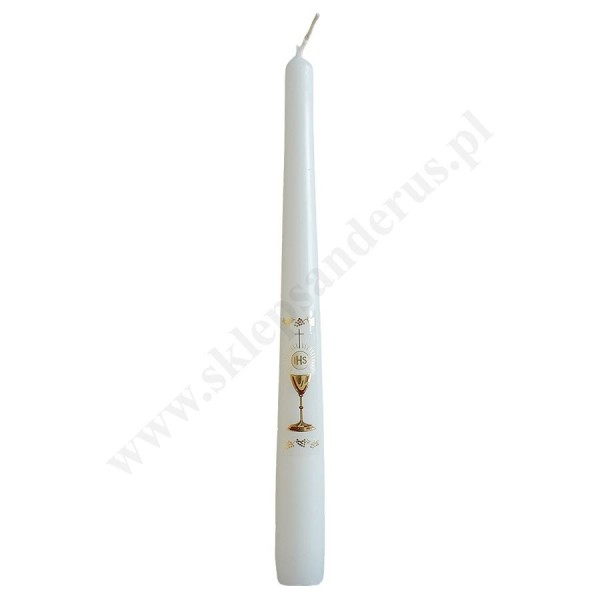ŚWIECA KOMUNIJNA - stołowa wys. 23.5 cm - 70607