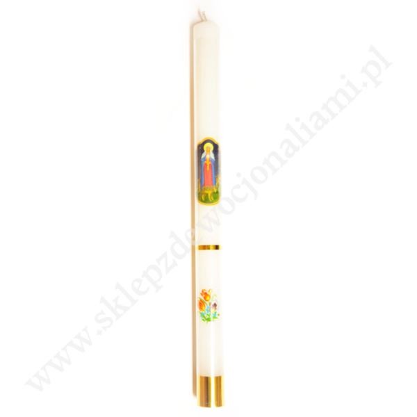 GROMNICA PARAFINOWA - BIAŁA Z NAKLEJKĄ - 40.5/2.9