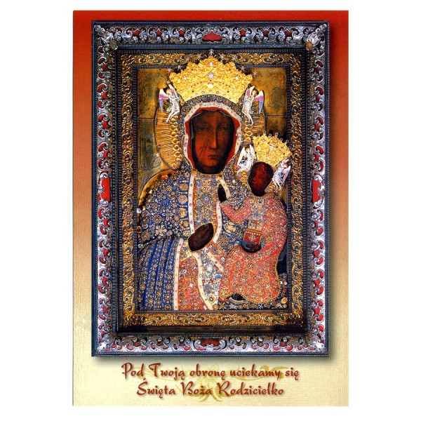MATKA BOŻA CZĘSTOCHOWSKA - pocztówka 10.5 x 15 cm - paczka 100 szt. - 65533