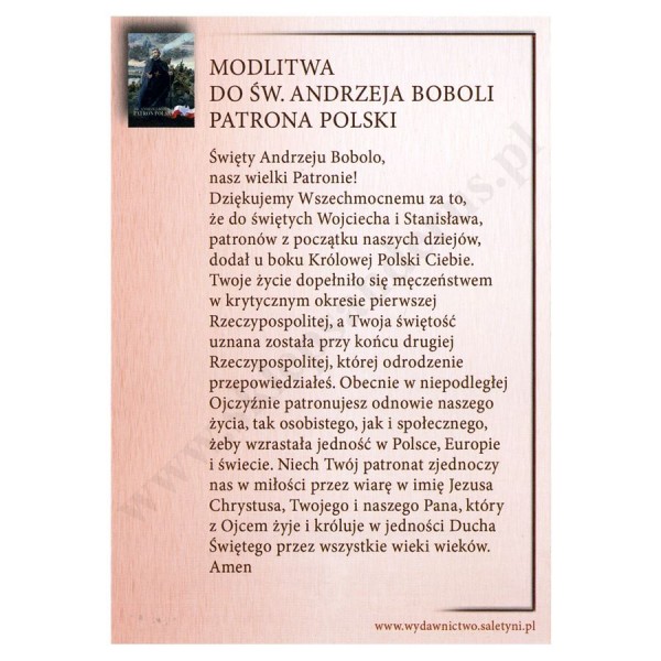 ŚW.ANDRZEJ BOBOLA - pocztówka 10.5 x 15 cm - paczka 100 szt. - 65543